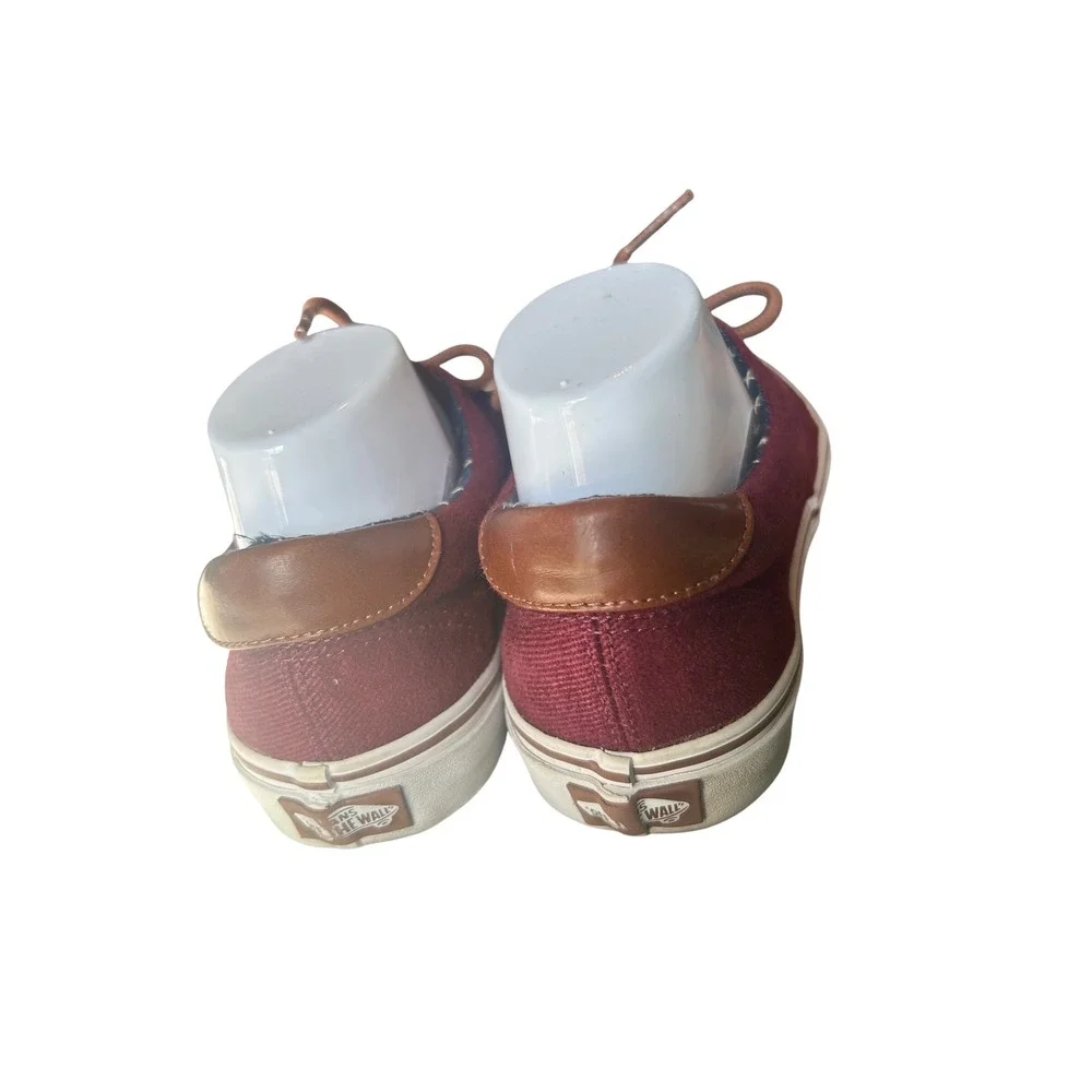 Vans‎ Era Burgundy Canvas Low Top Lace Up Sneakers Mens 7.5 Womens 9